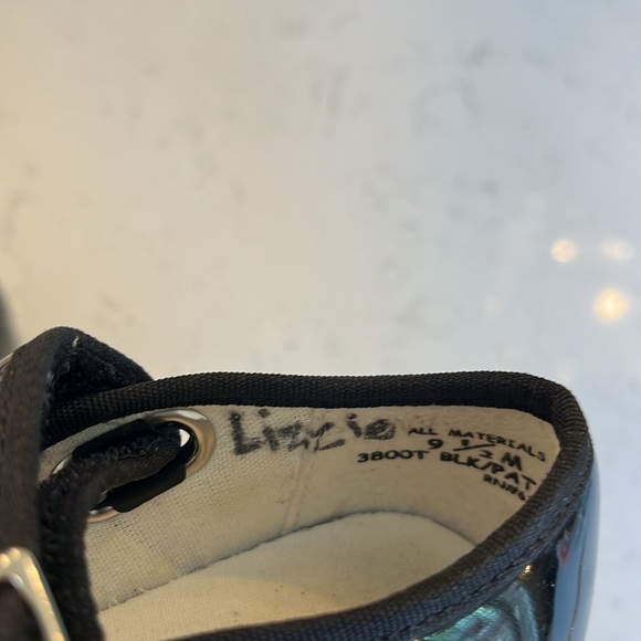 Capezio Mary Jane Patented Leather Tap Shoes - Picture 6 of 9